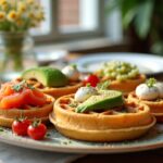 Gaufres salées : idées gourmandes pour un apéritif original et plein de saveurs