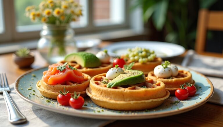 Gaufres salées : idées gourmandes pour un apéritif original et plein de saveurs