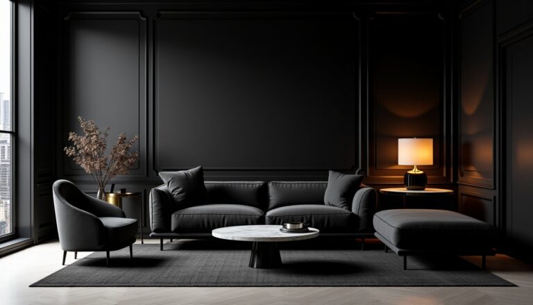 Couleur noire : découvrez pourquoi cette teinte intense séduit tant dans l'univers de la décoration